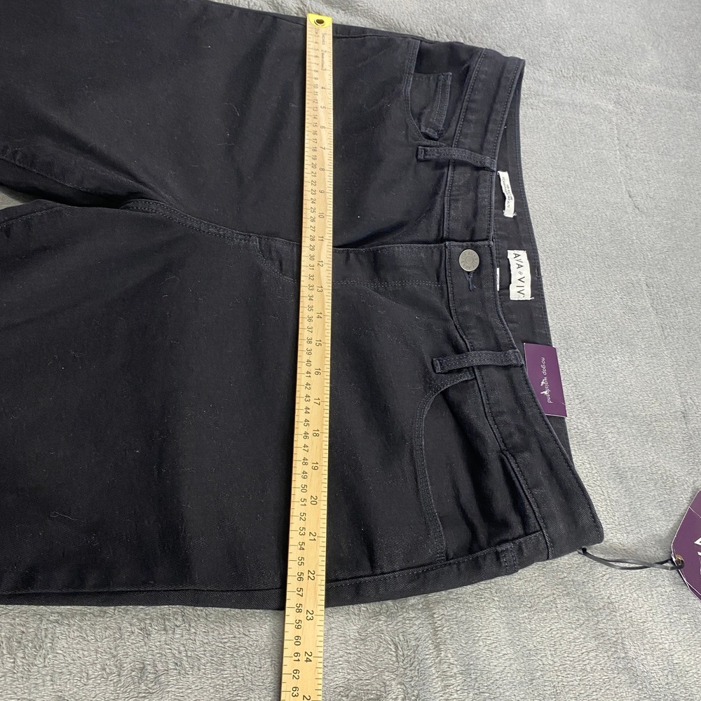 AVA & VIV Womens Black High Rise Flare Jeans‎ Tummy Control Size 18 - Picture 14 of 16